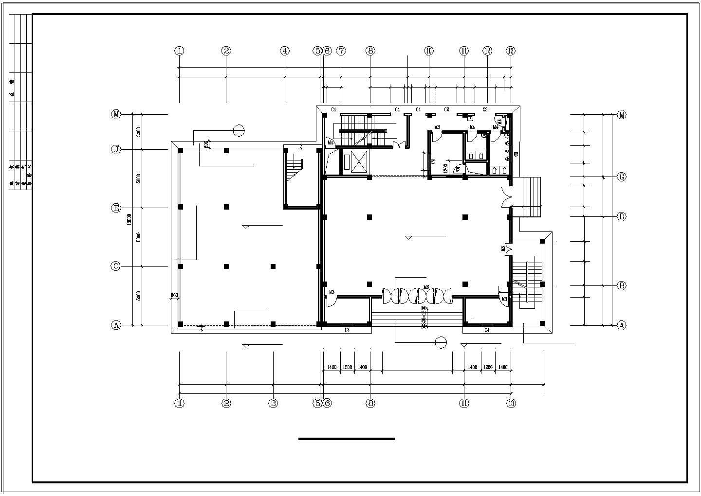 某十二层酒店施工建筑设计CAD施工图