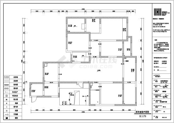 四室两厅295平米全套装修设计施工图-图一