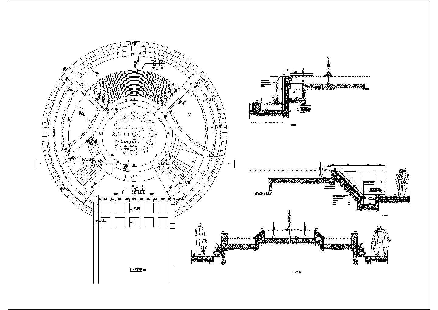某水池CAD设计构造完整详图