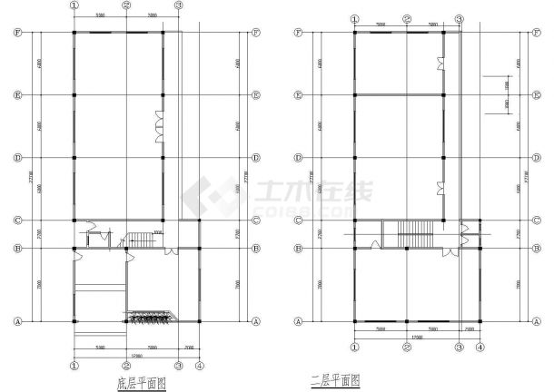 某8种大门CAD详细节点施工建筑图-图二