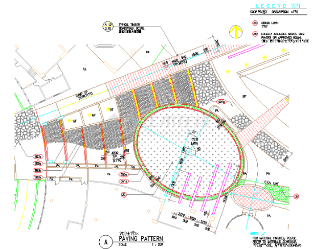 某特色铺地完整CAD全套设计详图-图一