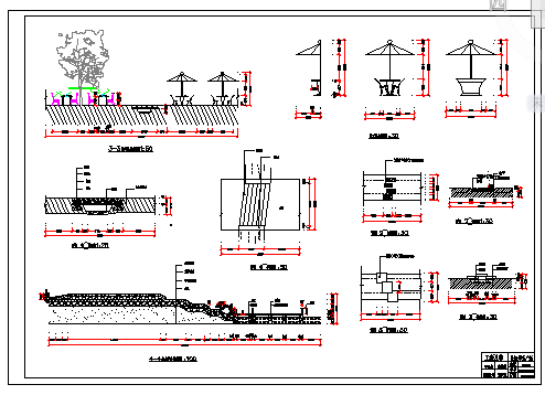  Landscape plane cad drawing of a central square - Figure 1