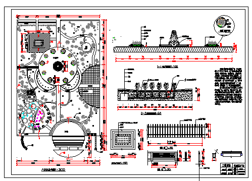  Landscape plane cad drawing of a central square - Figure 2