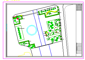 某生肖广场绿化设计平面cad图纸-图一