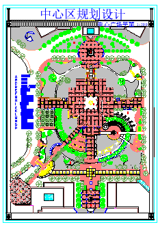 某市中心区广场规划cad设计图纸-图一