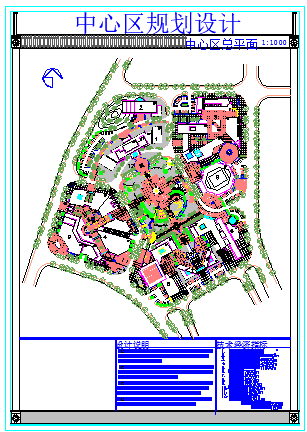 某市中心区广场规划cad设计图纸-图二