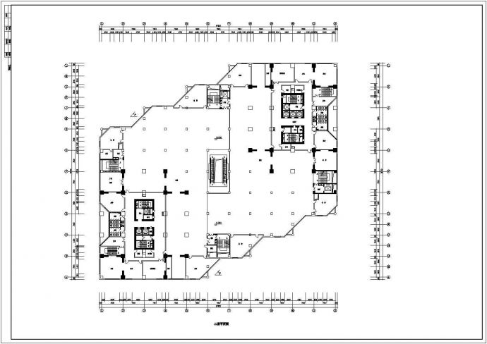某六层带夹层框架结构大型商场设计cad建筑平面方案图（甲级院设计）_图1