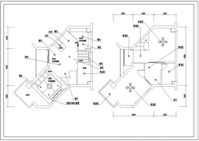 住宅楼小户型家装cad室内装修设计图纸_图1