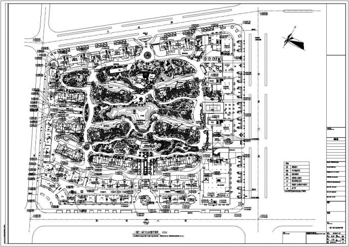 小区园林照明设计平面方案CAD图纸_图1