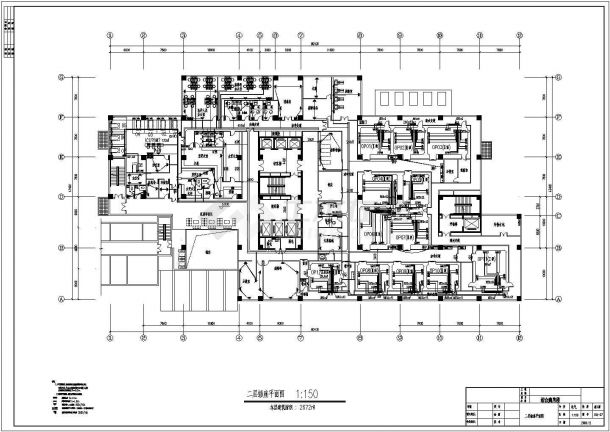医院综合病房楼电气照明设计方案CAD图-图一