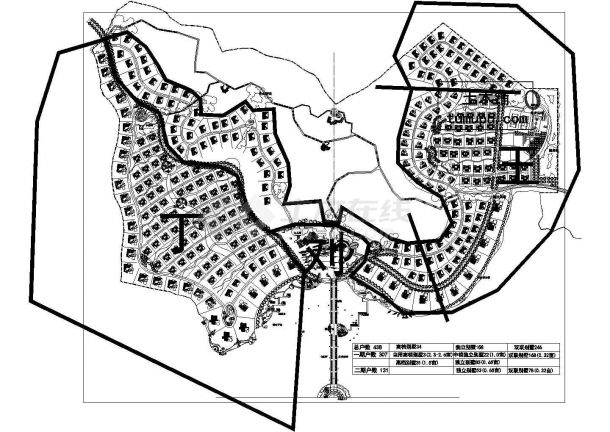 某城市小区别墅花园绿化景观规划方案设计施工CAD图纸-图一