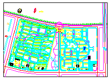 生态小区规划设计总平面cad图纸-图二