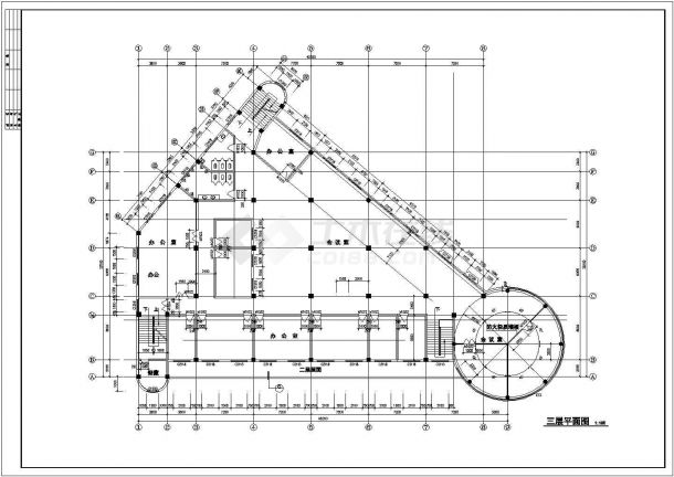 南京小区会所设计结构建筑施工图-图二