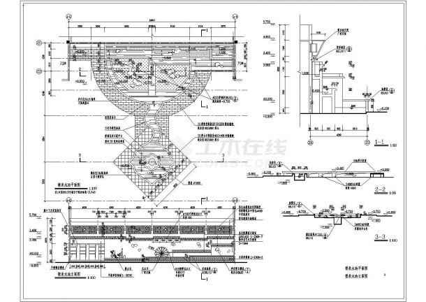 公园广场绿化CAD图纸-园林广场施工详图-图一