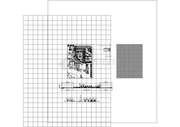 某经济中心商业高级小区总规划方案设计施工CAD图纸-图一