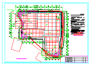 [天津]某中学基坑支护结构施工设计图纸_图1