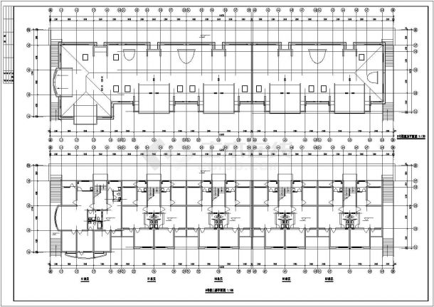 上海市虹桥花园小区6+1层框混结构住宅楼全套建筑设计CAD图纸-图一