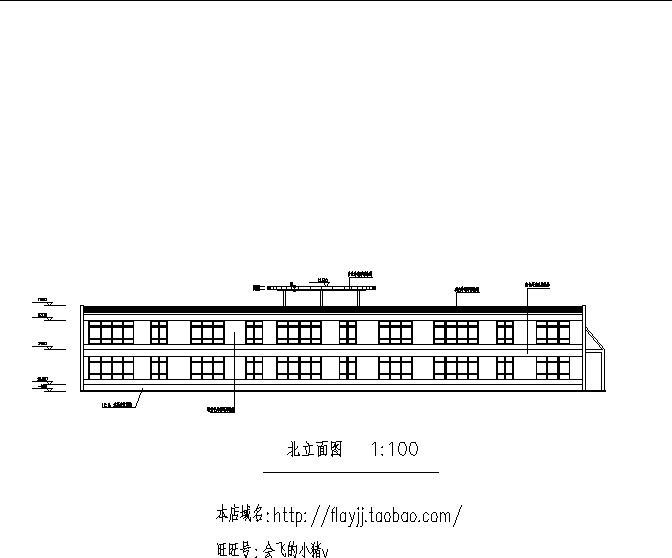 红星幼儿园三套教学楼建筑设计施工cad图纸（含说明）_图1