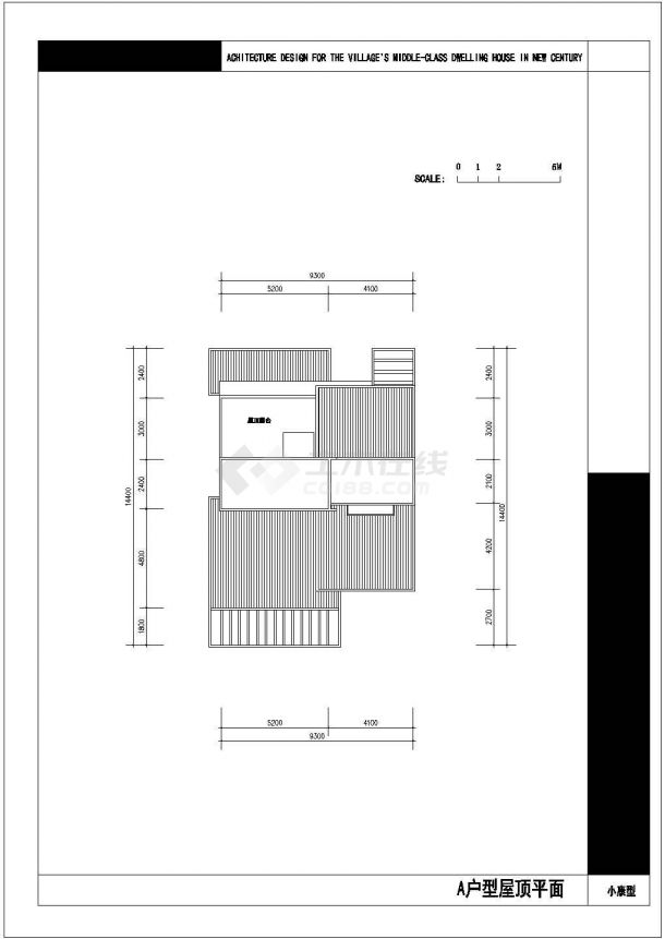 上海市仙霞花园小区三层砖混结构单体别墅建筑设计CAD图纸（3套方案）-图一