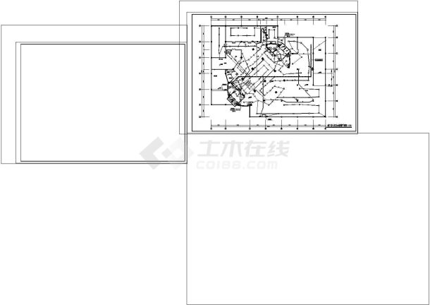 管理中心办公大楼平面弱电cad图纸设计-图一