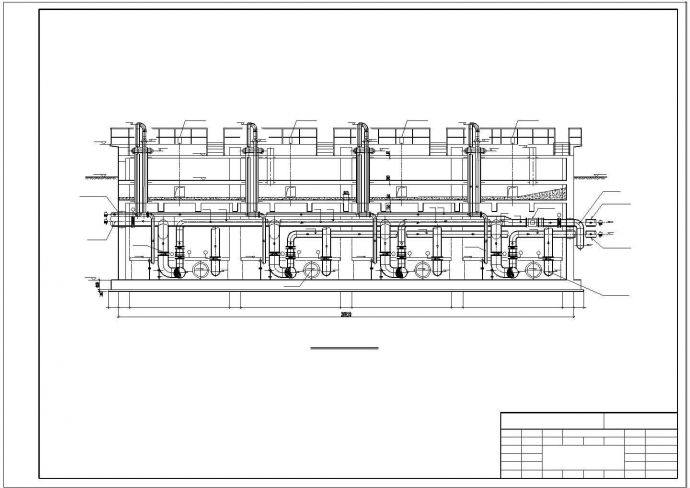 某污水处理厂BAF工艺安装cad给排水图纸_图1