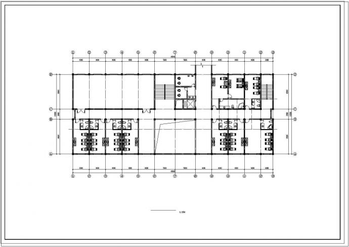 某地区休闲中心建筑设计cad施工图纸_图1