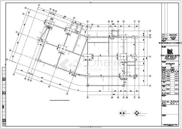 某售楼处钢结构建筑设计施工CAD图纸-图二