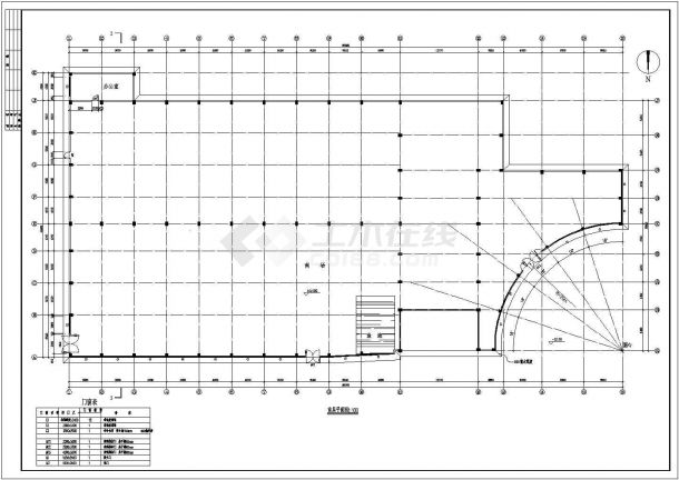 某单层钢框架结构大型商场设计cad建筑方案图（甲级院设计）-图二
