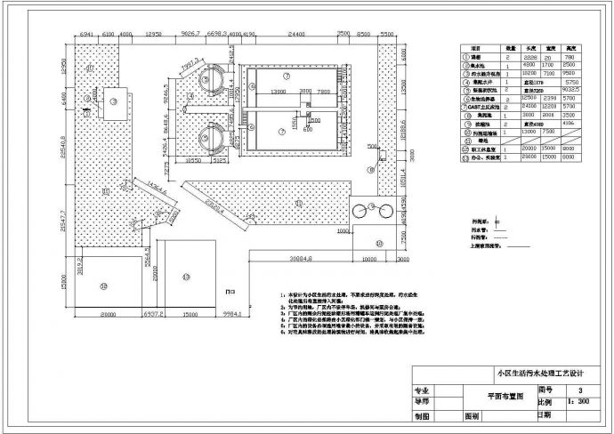 某污水处理厂平面CAD节点完整构造布置图_图1