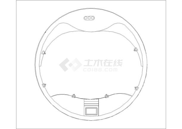 某浴缸CAD大样全套构造施工图-图一