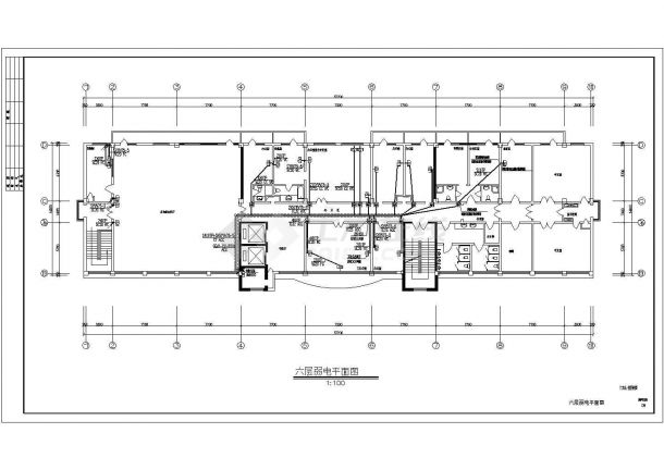 某市七层门诊、住院大楼电气工程设计全套CAD图（含火灾自动报警系统设计说明）-图一