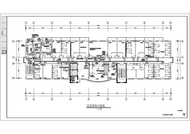 某市七层门诊、住院大楼电气工程设计全套CAD图（含火灾自动报警系统设计说明）-图二