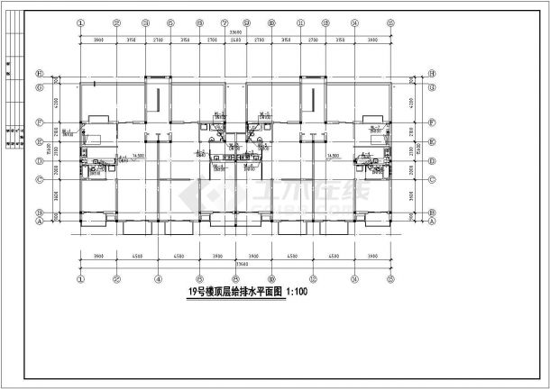 -1+6层(1梯2户2单元)住宅楼给排水施工图（含设计说明）-图二