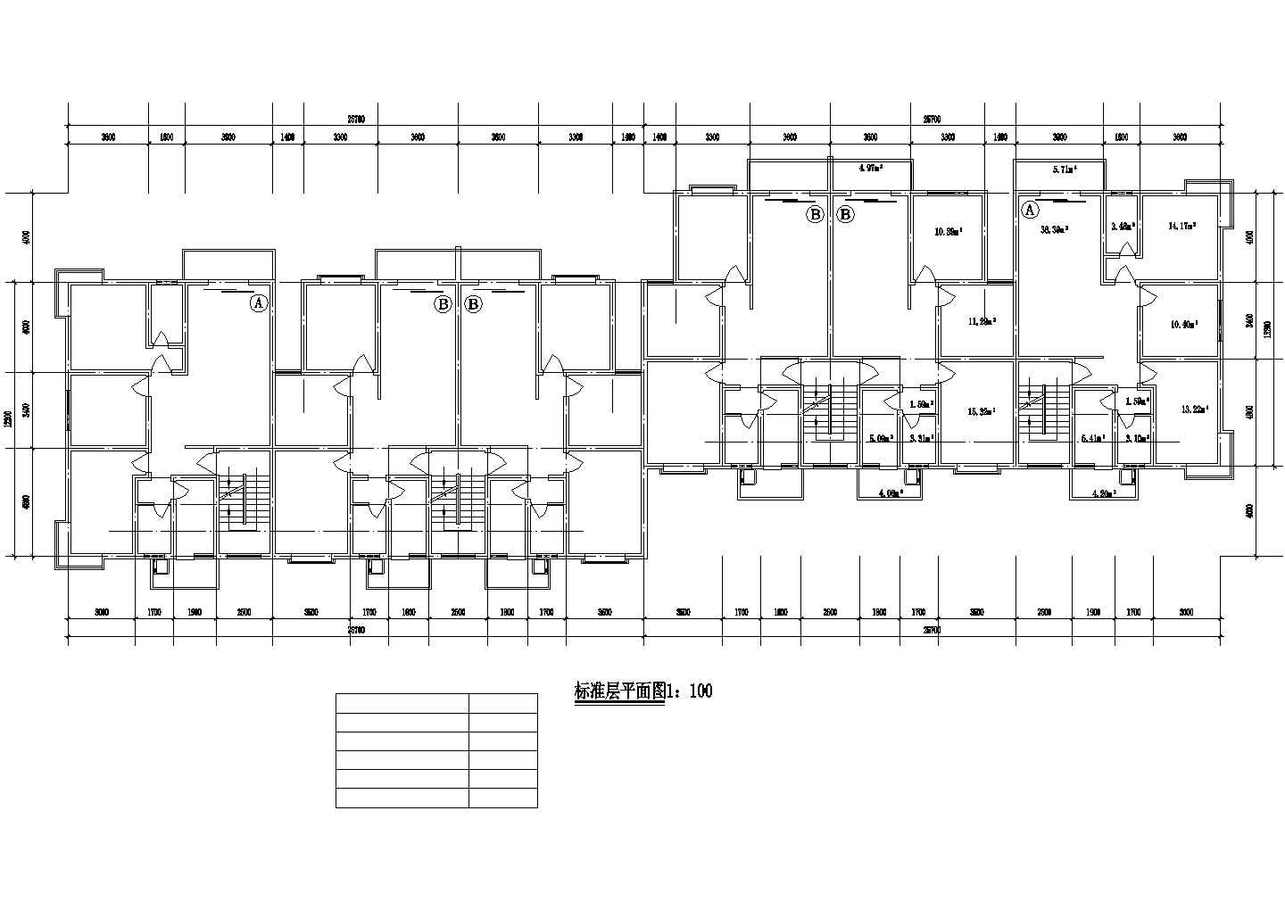 潮州市某新建小区60-145平米左右的平面户型设计CAD图纸（共13张）