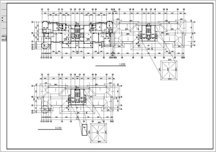 淄博市某居住区1.3万平米16层框剪结构住宅楼全套建筑设计CAD图纸_图1