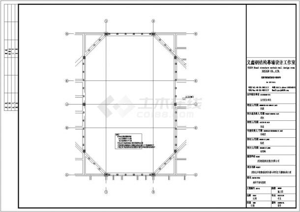 盐城西区天棚钢结构建筑底商私人住宅楼设计CAD详细建筑施工图-图一
