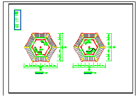 砖混结构古塔建筑设计cad施工图纸-图一