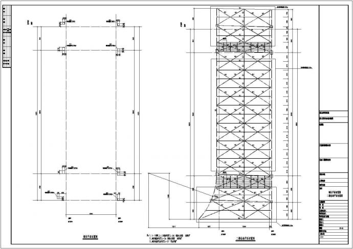 嘉兴小区钢结构天桥结构底商私人住宅楼设计CAD详细建筑施工图_图1