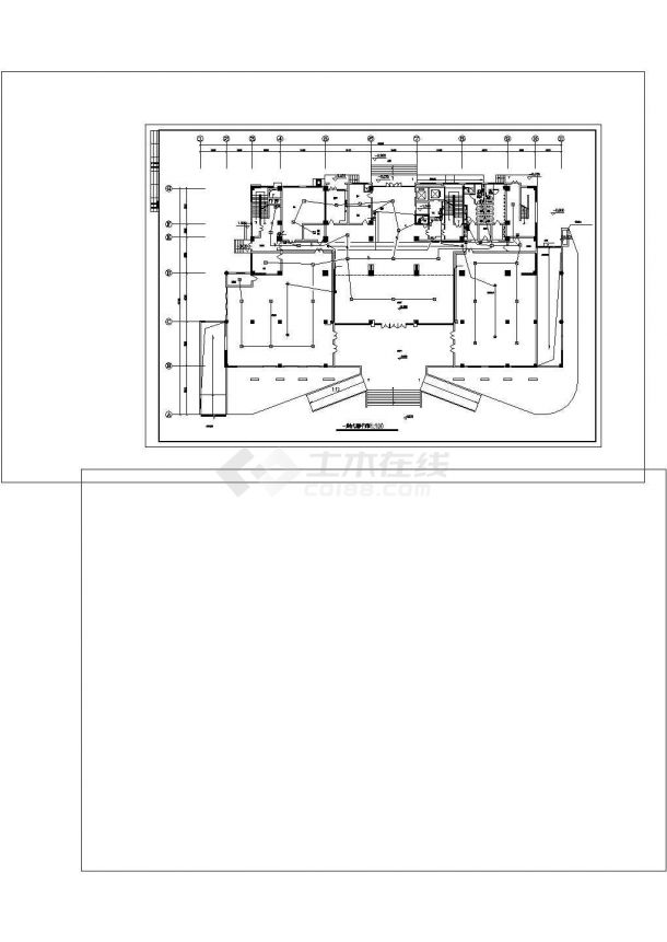 卫生厅办公楼电气施工cad图纸设计-图二