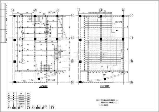 影院台钢结构设计底商私人住宅楼设计CAD详细建筑施工图-图一