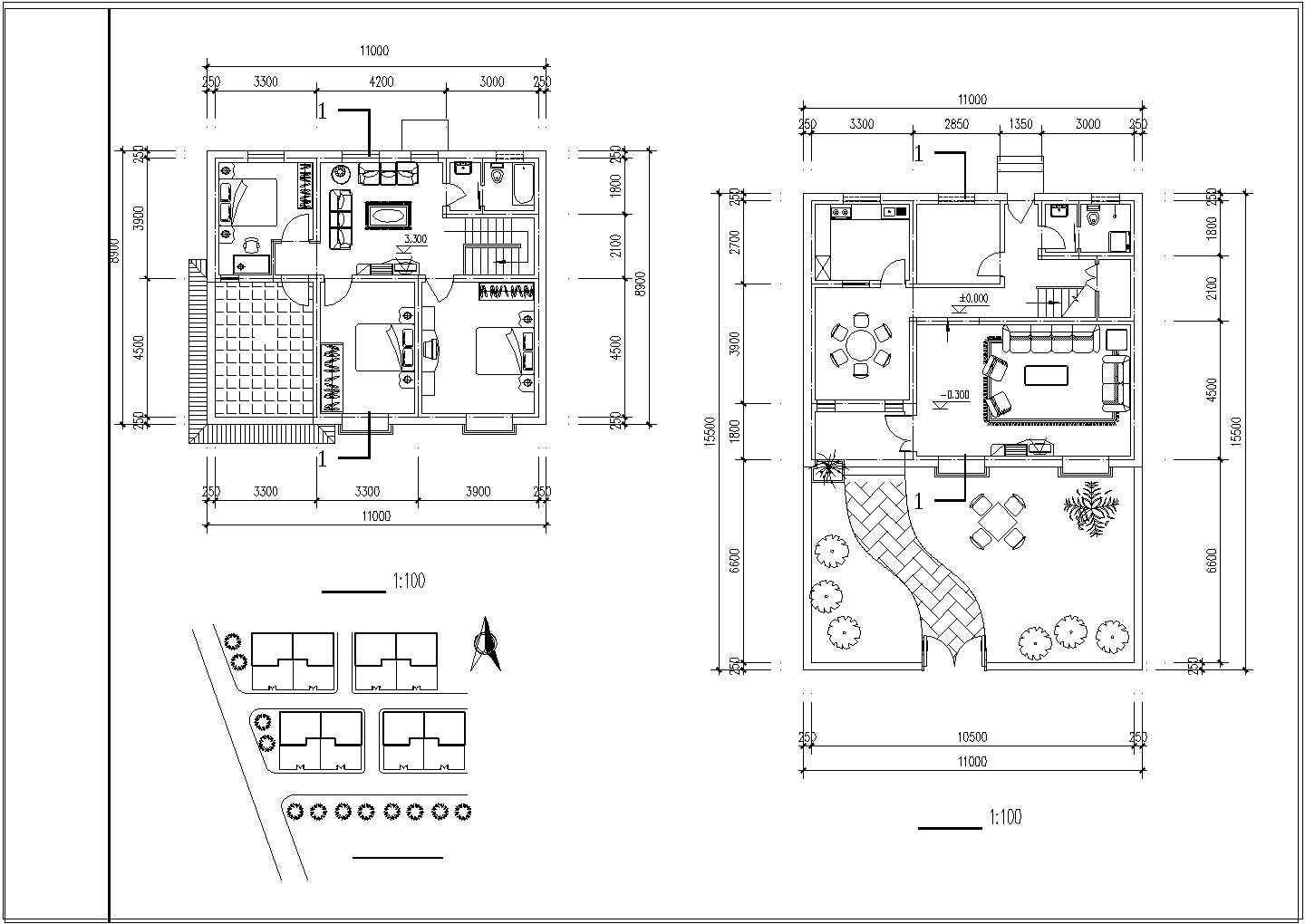农村住宅建筑设计CAD施工图