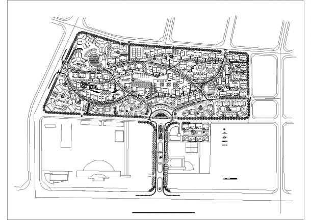 某花园建筑总体规划详细方案分析设计施工CAD图纸-图二