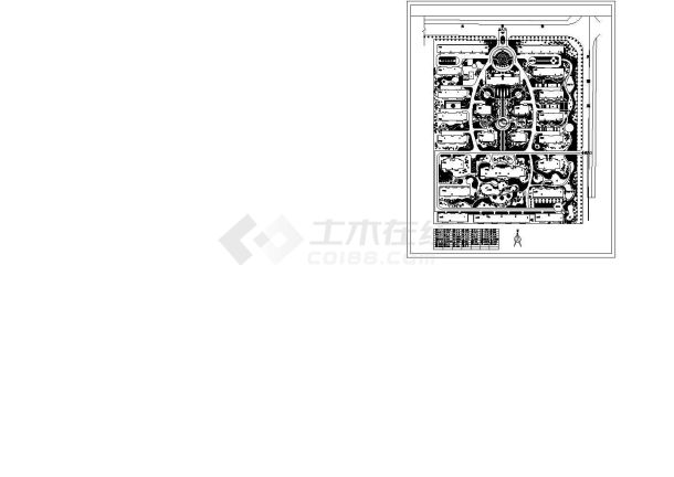 某住宅区建筑环境总规划方案设计施工CAD图纸-图一