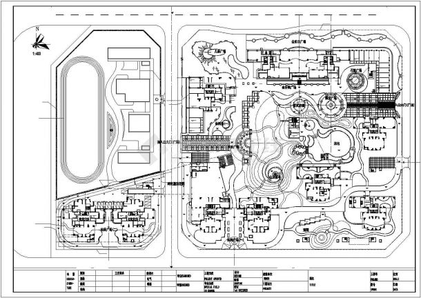 某住宅区建筑详细总平面规划方案设计施工CAD图纸-图二