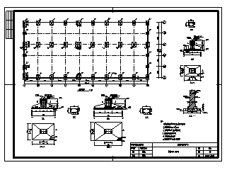 某单层两跨门式刚架结构包装物主厂房施工cad图(含计算书，毕业设计，结构图)-图二