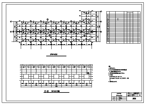 500平米某单层门式刚架结构印刷厂房施工cad图(含计算书，结构图)-图一