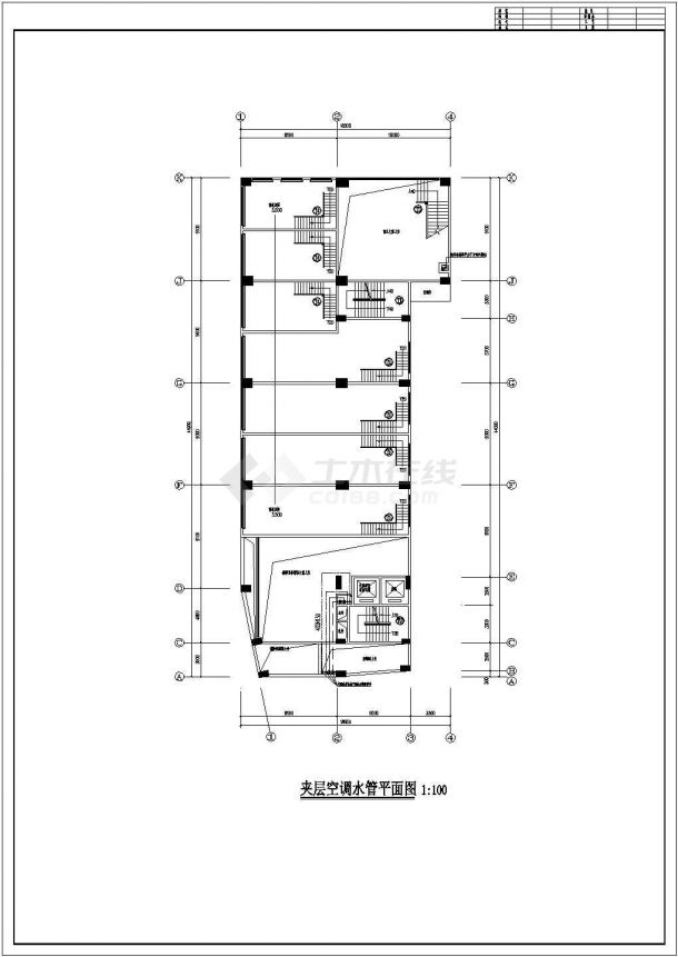 高层综合楼通风及防排烟系统设计施工图（气体灭火系统）-图一