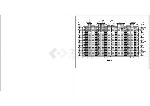 住宅楼平立面设计图CAD图纸-图一