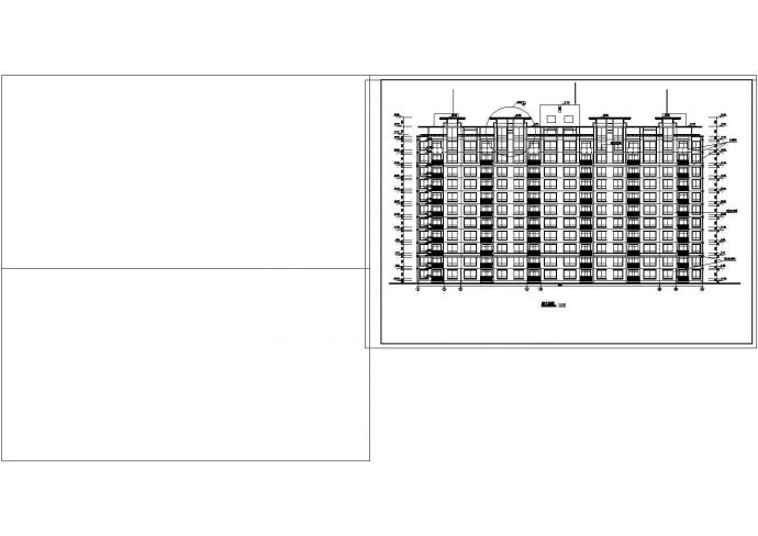 住宅楼平立面设计图CAD图纸_图1
