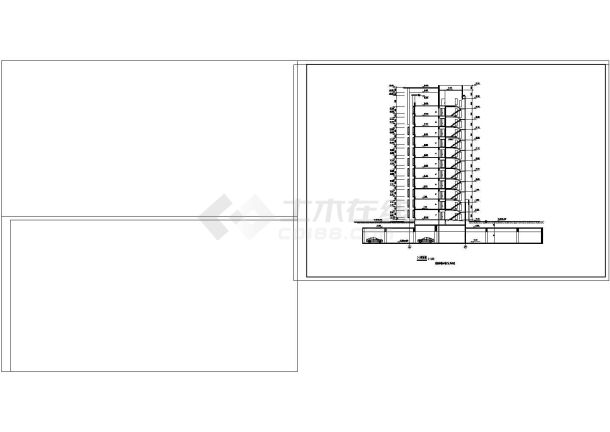住宅楼平立面设计图CAD图纸-图二